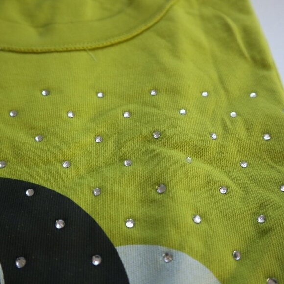 NEW DAYDREAMER THE CUT RHINESTONES REVERSE GF TEE X SMALL NWT - Picture 4 of 8